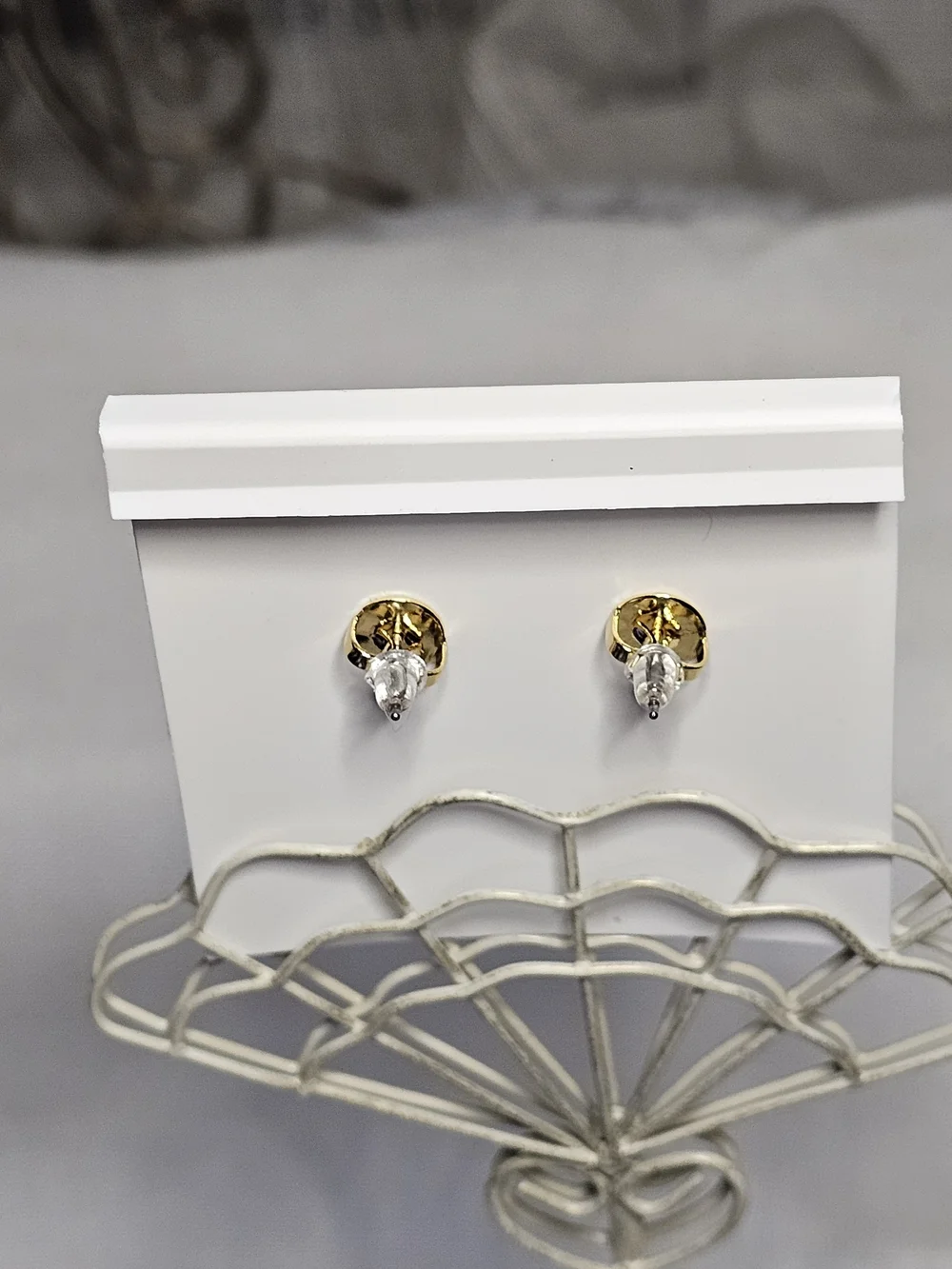 Tory Burch Icon Enamel Circle‑Stud Earrings – Black & Gold